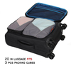 Wholesale 3pcs Set Travel Compression Luggage Organizer Packing Cubes For 20 22 24 Inch Luggage Case