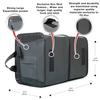 Custom Logo Collapsible Trunk Organizer Portable Multi Compartments Trunk Storage with Pockets for Grocery Cargo