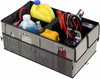 Custom Logo Waterproof 3-Compartment Cargo Trunk Storage Organizer Collapsible Cargo Trunk Storage Organizer for Car
