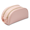 Lady Fashion Travel Portable Double Zipper New Design Waterproof Pu Leather Private Label Makeup Cosmetic Bag