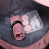 Custom Logo Waterproof Pink Travel Duffel Bag for Woman Sports Tote Gym Bag Shoulder Weekender Overnight Bag