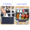 Custom Logo Thermal Lunch Bag for Men Women Leakproof Cooler Tote Bag with Shoulder Strap Reusable Lunch Box