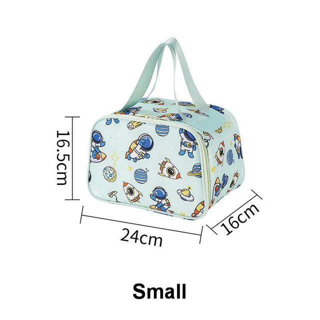 Amazon's Hot Sales Lovely Printing Portable Waterproof Thickening Aluminum Foil Insulated Cooler Lunch Bag