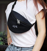 China Manufacturer Custom Black Cotton Hemp Linen Sports Running Waist Bag Outdoor Men\'s Fanny Pack Recycled