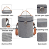 BSCI Manufacturer Wholesale Cylinder Simple Fashion Portable Thermal Lunch Cooler Bag