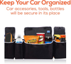 Car Storage Bag 4 Pockets Folding Back Seat Multi-Function Adjustable Back Seat Storage Bag
