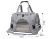 Grey Fashion Pet Dog Carrier Lightweight Mesh Cloth Dog Tote Bag Airline Approved Travel Pet Bags Pet Cages