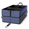 Sturdy Travel Grocery Storage Organizer in The Trunk of The Foldable 3-compartment Cargo Car Trunk Organizer