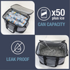 Custom Logo Folding Insulated Cooler Bag for Men Women Leakproof Collapsible 50 Can Portable Cooler Tote Bag