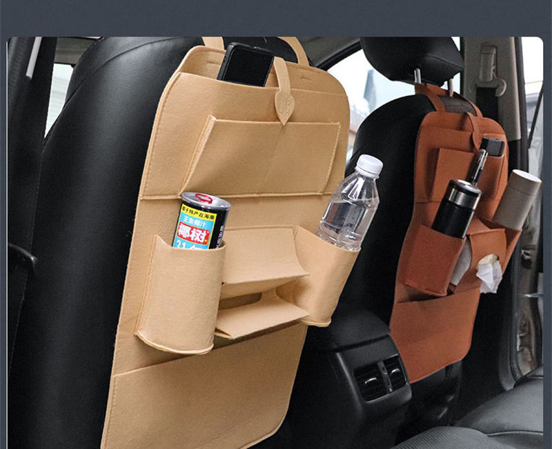 Heavy Duty Car Trunk Storage Felt Best Sellers Car Hanging Seat Back Organizer Folding Back Seat Storage Car with Tissue Holder