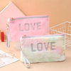 Custom Sequins Embroidery Women Velvet Make Up Pouch Cosmetic Wholesale Makeup Travel Pouch Cosmetics