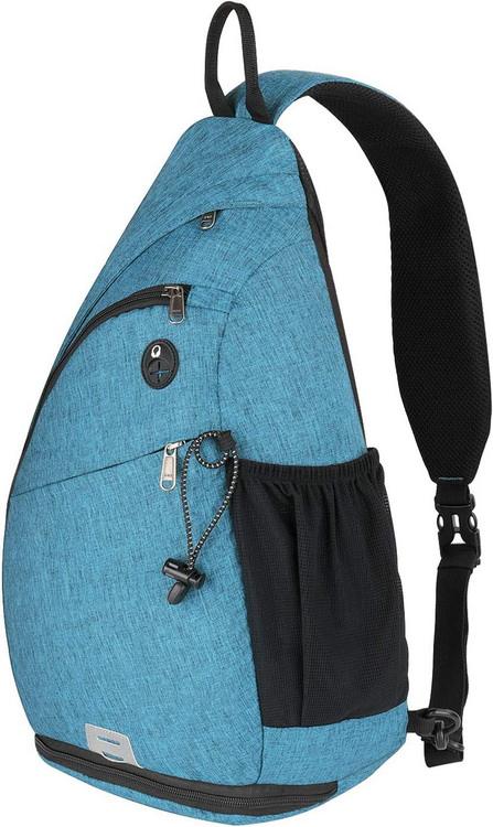 Waterproof custom logo men chest triangle sling bag for women large capacity multiple crossbody messenger bags