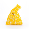Japanese style Korean simple custom canvas gift purse shopping handbag wrist knot bag women