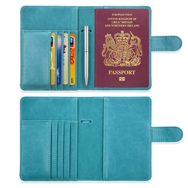 Custom Leather slim credit card wallet gift card holder wallet