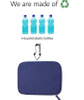 100% RPET Recycled Reusable Fabric Wallet Card Holder Zipper Pouch Travel Document Orgainizer Passport Holder