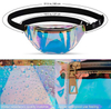 Waterproof Shiny Transparent Clear Holographic Laser Bum Bag Reflective Fanny Pack Hologram Waist Bag