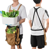 Garden Harvesting Picking Apron Fruit Harvest Apron Bag Large Vegetable Picking Apron for Women with Pockets