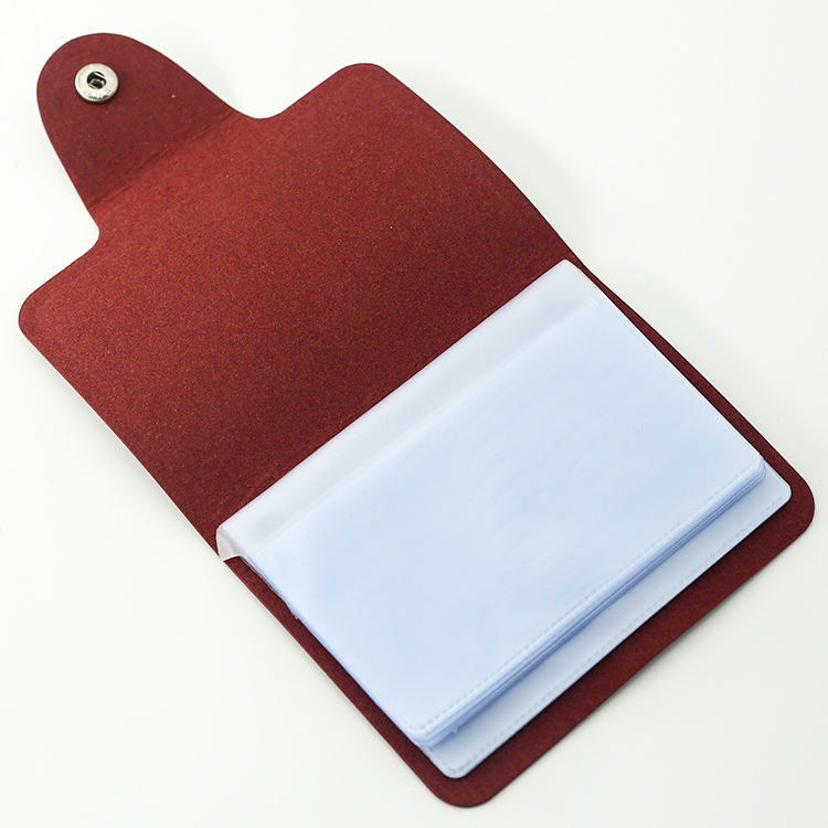 Mini PU leather cards holder pocket wallet