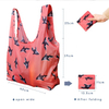Zero Waste Plastic Bottles Recycled Eco-friendly RPET Reusable Grocery Tote Bag Folding Portable Shopping Bag