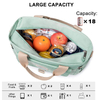 Promotional Outdoor Nylon Lunch Box Bag Cooler Bag Wide-open Beach Food Thermal Insulated Tote Bag with Removable Shoulder Strap