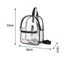 Waterproof Transparent Stadium Approved Clear Small Mini Back Pack for Girls Travel School Kids Clear Backpack