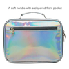 Wholesale Holographic PU Girls Boys School Lunch Bag Portable Cooler Bag