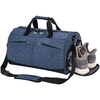 Weekender Business Trip Camping Overnight Bag Water Resistant Gray Sports Bags Gym Duffle Bag Travel with Luggage Belt