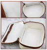 Wholesale Customized Reusable Cotton Shell Makeup Organizer Toiletry Pouch Canvas Cosmetic Bag with Zipper