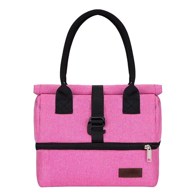 Hot Pink Expandable Extra Large Insulated Cooler Lunch Tote Bag For Women