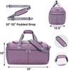 Girls travel casual purple duffel bags with shoes compartment weekender spend the night gym duffle bag custom manufacturers