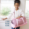Customized weekend pink glitter duffle bag portable small carry on kids girl dance duffel bags for sports fitness