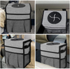 Wholesale Car Front Seat Back Trash Bin Hanging Waterproof Fabric Cars Barbage Can Sotrage Organizer Bag with Multiple Pockets
