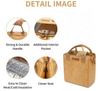 Recycled Dupont Whole Foods Lunch Tote Bag Reusable Paper Insulated Thermal Lunch Cooler Bag for Work Office School