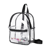 Wholesale Fashion Waterproof Mini Piping Transparent Plastic PVC Pink Girls Student Teenagers Clear Backpack School