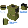 Portable SUV Car Backseat Garbage Storage Bag Reusable Leakproof Hanging Trash Bag With Lid And Storage Pockets