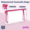 Fashion Custom Waterproof Travel Clear Makeup Zipper Purse Pouch PVC Cosmetic Bag Transparent