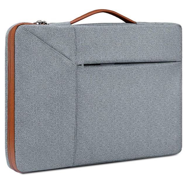 custom eco recycled rpet business laptop sleeve bags for men women waterproof portable computer laptop sleeve case with handle