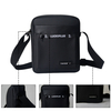 New design mens PU leather sling bag waterproof chest sling crossbody bag shoulder