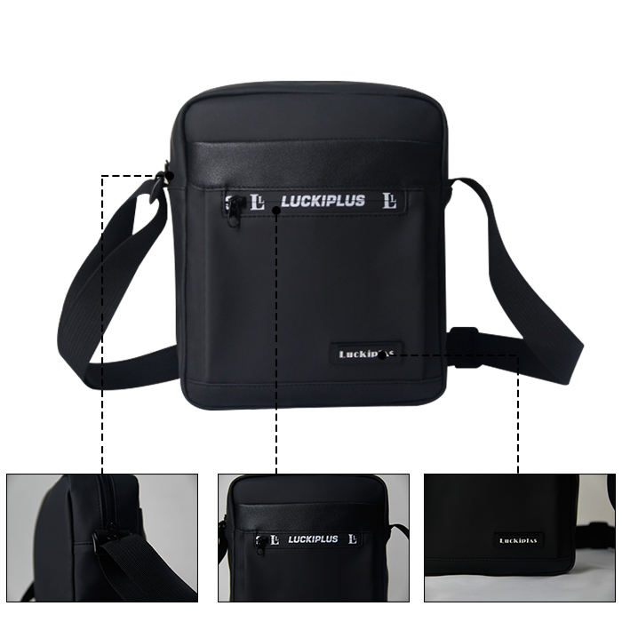 New design mens PU leather sling bag waterproof chest sling crossbody bag shoulder