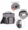 Dual Compartment Insulated Lunch Box Bag For Fitness / Picnic / Beach