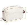 Eco Recycled Cotton Travel Portable Hanging Toiletry Bag Cosmetic Makeup Case