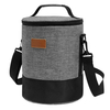 Custom Eco Friendly Adult Shoulder Lunch Bags Waterproof Foil School Portable Insulated Round Cooler Bag Cylinder