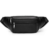 2020 Outdoor Travel Bum Hip Waist Bag Durable Waterproof PU Leather Fanny Pack Custom Mens Leather Waist Bag