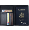 Custom Branded premium pu leather passport wallet family pvc travel passport wallet holder custom print