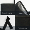Leak Proof Lining Small Headrest Hanging Garbage Can Car Trash Bag with Peva Organizer Pocket And Mesh Pocket