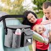 Customized Thermal Insulation Feeding Bottle Holder Bag Baby Stroller Organizer For Diaper Wet Tissue Toys