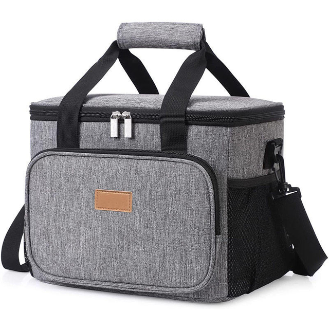 Large Thicken Folding Fresh Keeping Nylon Cooler Bag Lunch Bag Insulation Thermal Camping Lunch Cooler Bag for Picnic