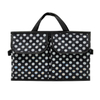 Dot car trunk organizer foldable large car seat side pocket organizer multi compartments cargo storage for SUV truck van