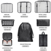 Waterproof Lightweight Compression Luggage Suitcase Clothes Organizer 8 Pcs Set Packing Cubes for Travel