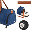 Unisex Women Men Blue Travel Hiking Sports Weekend Overnight Tote Duffle Bag Weekender Bags With Shoes Compartment